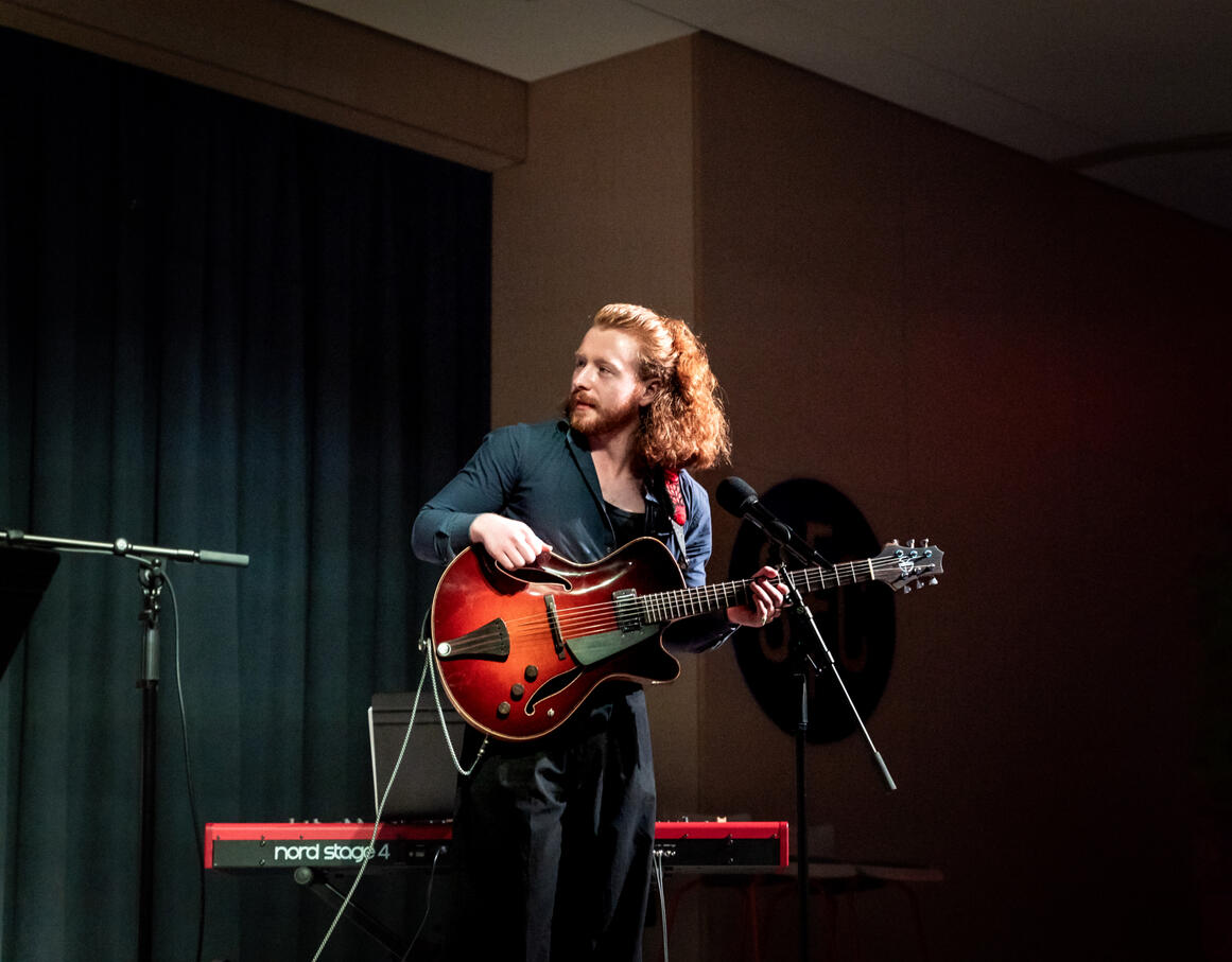 Noah Hogan at RBK Summer Concert Series. Photo by Esther Leung